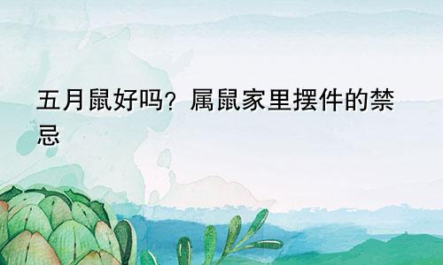 五月鼠好不好 属鼠人家中摆件禁忌