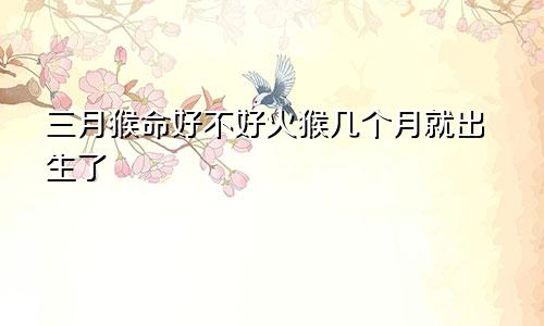 三月的猴命好不好 火猴几月出生好
