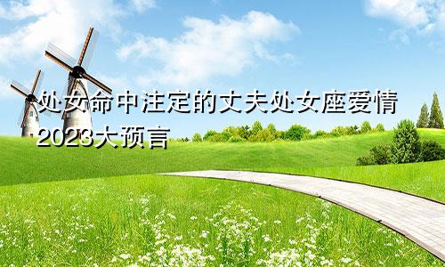 处女女命中注定的丈夫 2023大预言处女座爱情