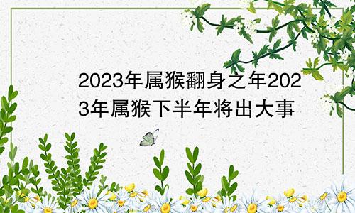 2023年属猴翻身之年 2023年属猴下半年要出大事