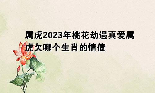 属虎2023年桃花劫遇真爱 属虎欠了哪个生肖的情债