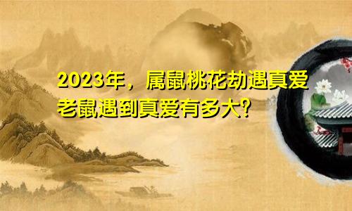 属鼠2023年桃花劫遇真爱 属鼠的多大遇到真爱