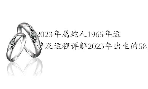 1965年属蛇人2023年运势及运程详解 65年出生58岁生肖蛇人在2023全年每月运势如何