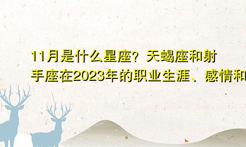 11月份是什么星座？2023年天蝎座与射手座事业、感情及最佳月份