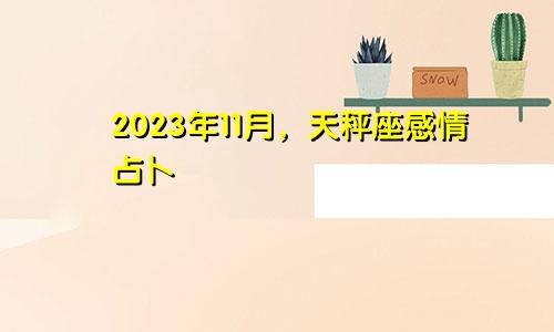 天秤座2023年11月感情占卜 天秤座2023年11月感情占卜