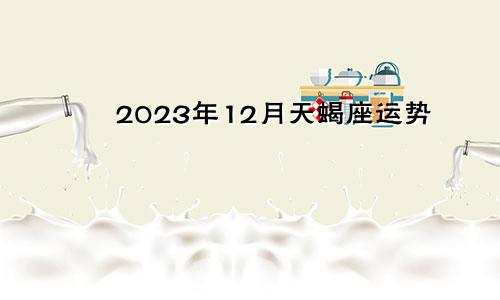 12月天蝎座运势2023