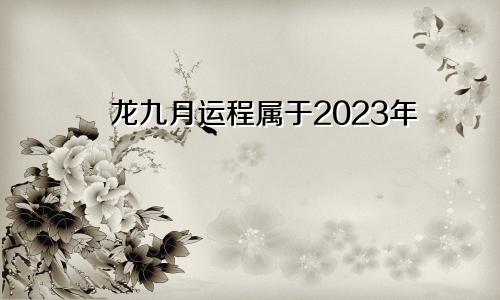 2023年属龙9月运程