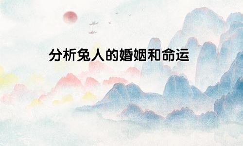 属兔人的婚姻和命运解析