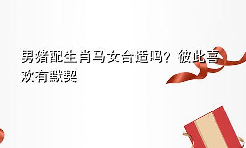 生肖男猪配生肖马女合适吗 互相喜欢有默契